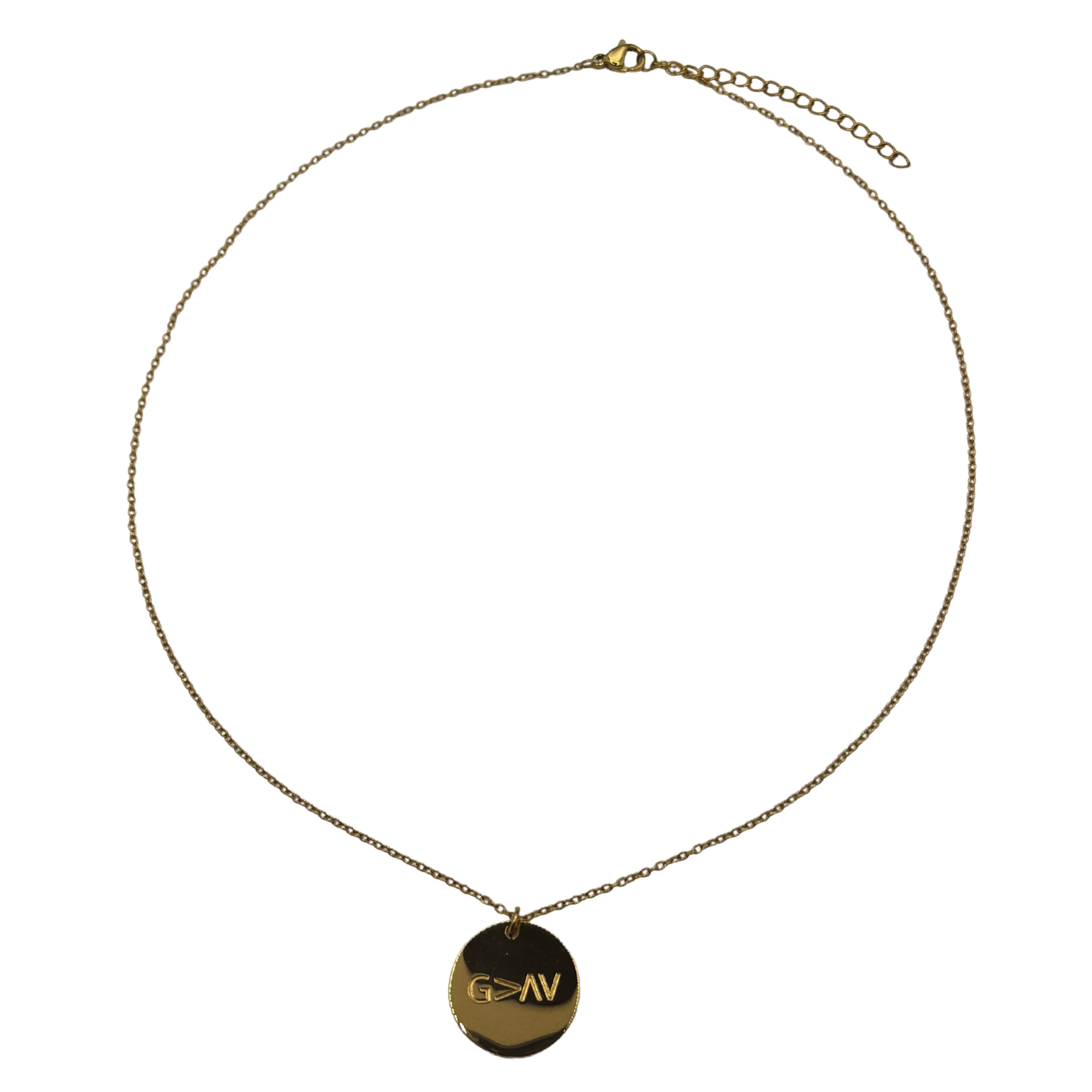 'God above all highs and lows' Necklace