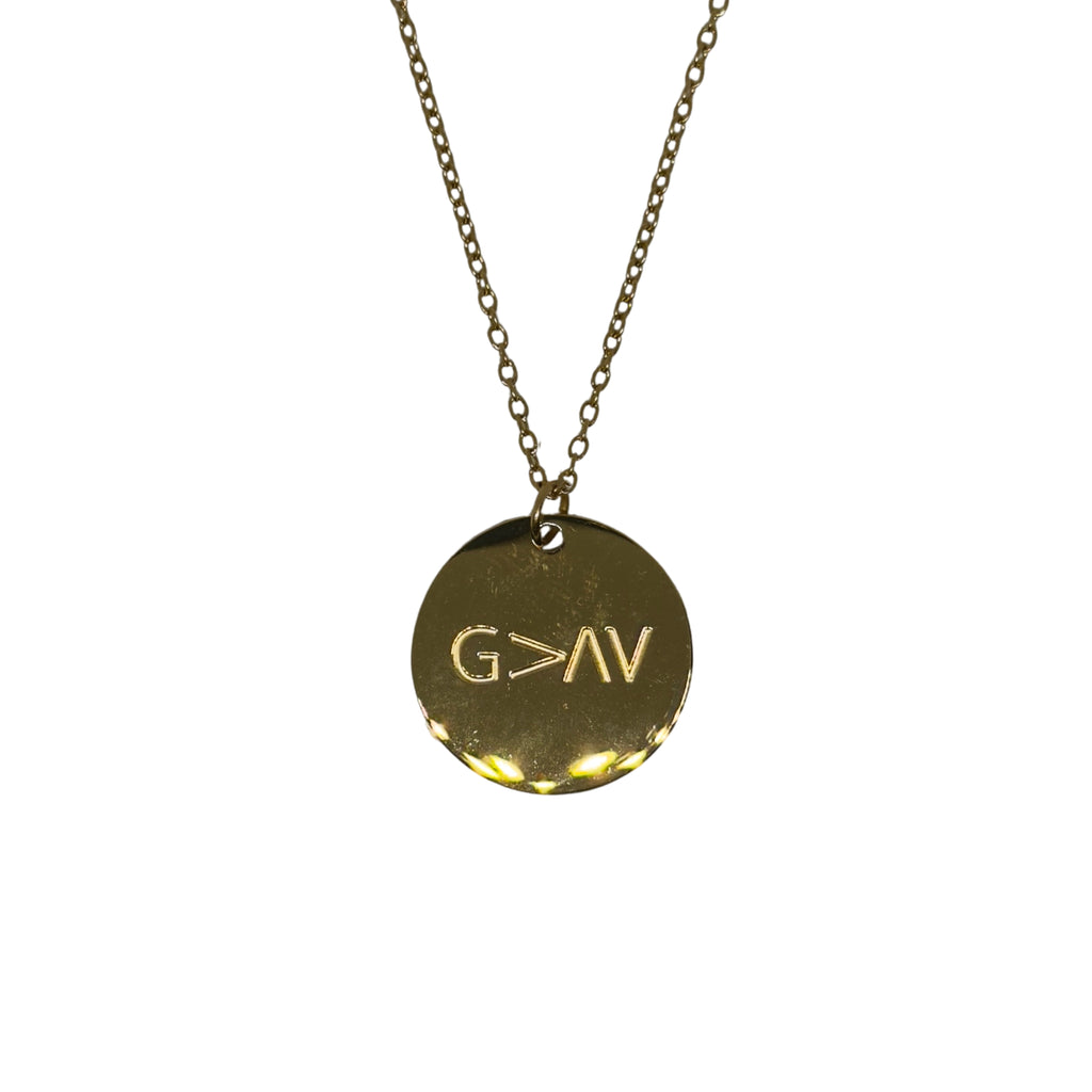 'God above all highs and lows' Necklace