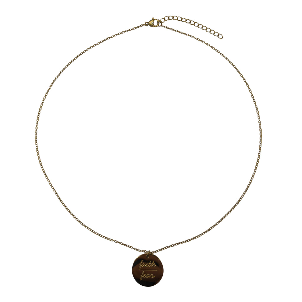 'Faith over Fear' Necklace