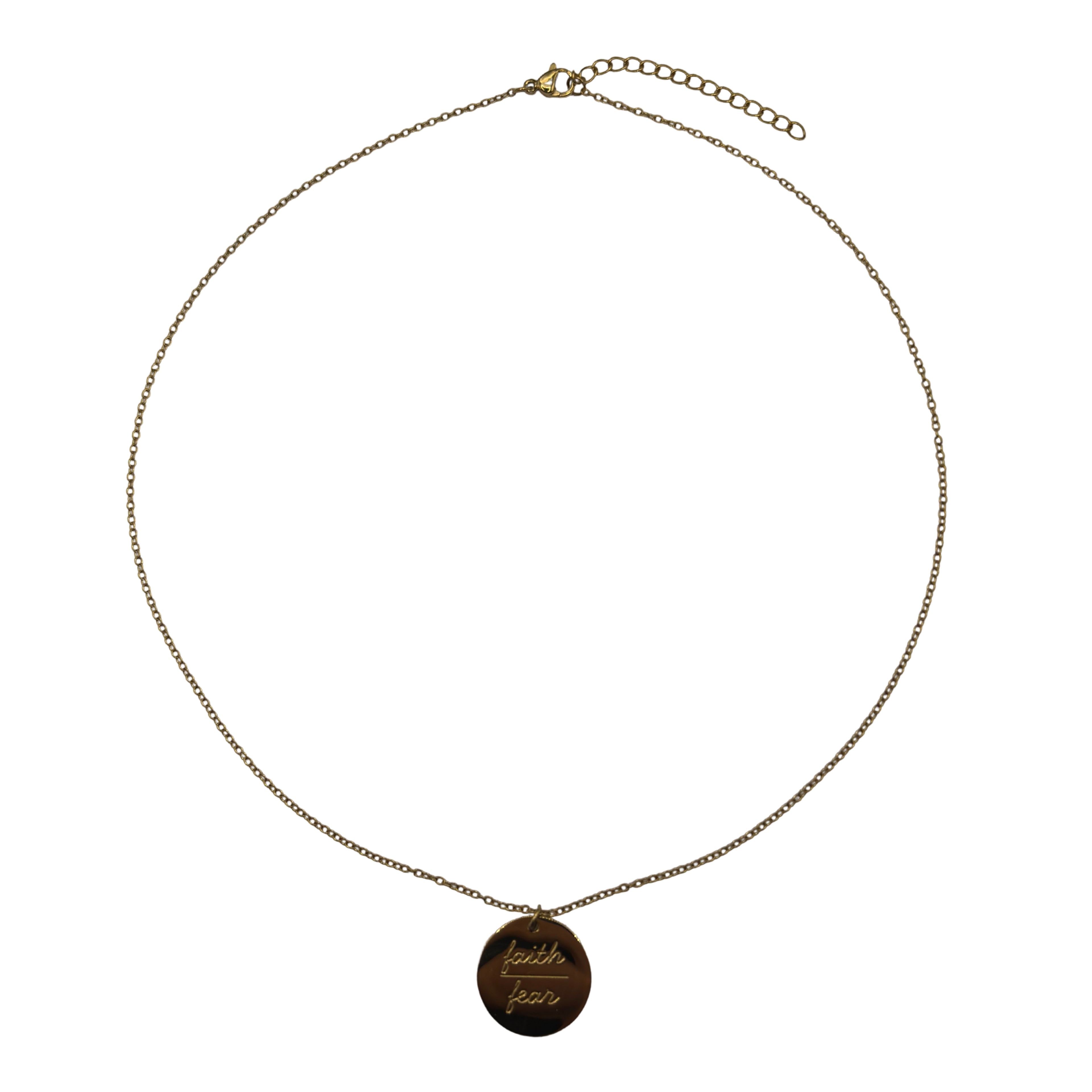 'Faith over Fear' Necklace