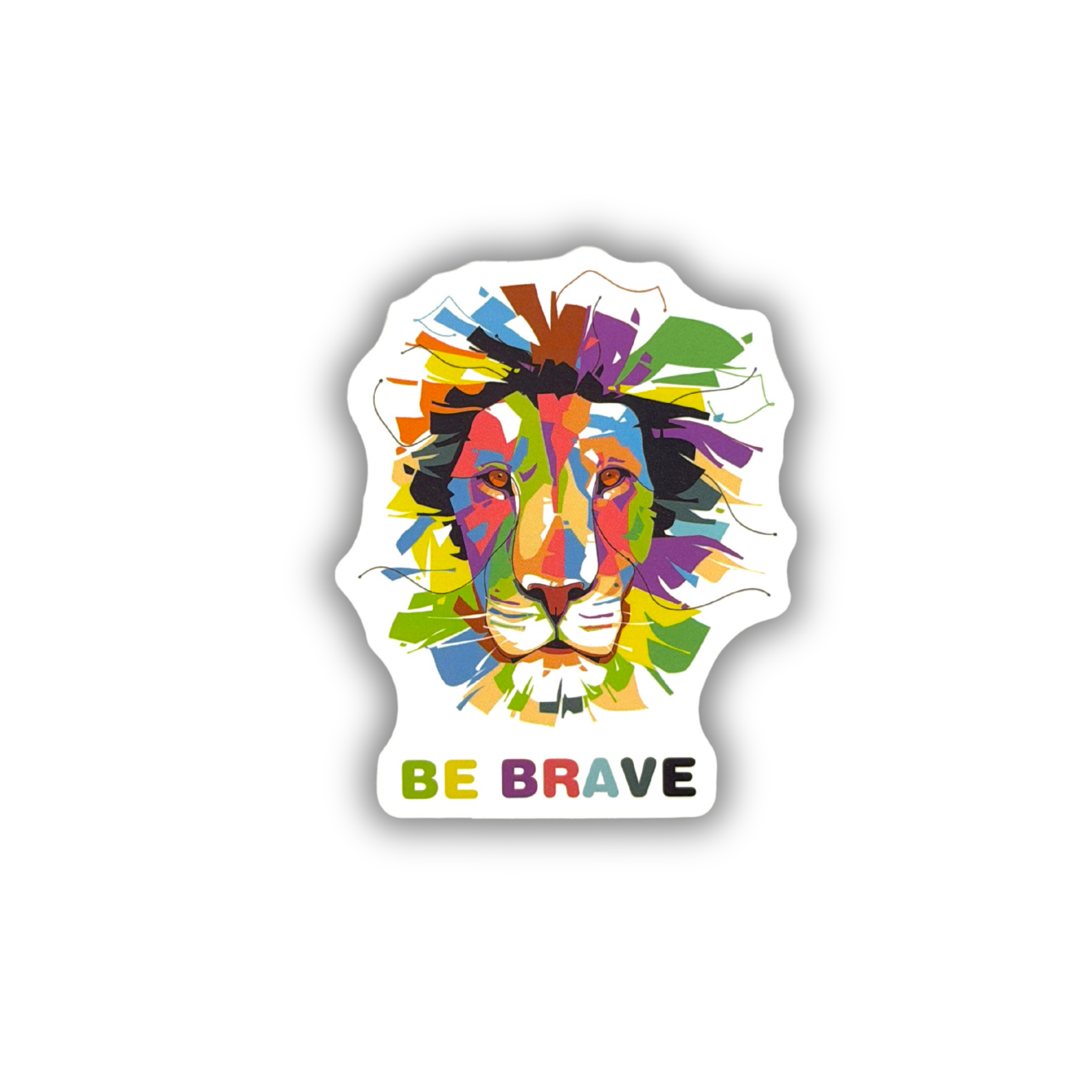 Be Brave Lion Sticker