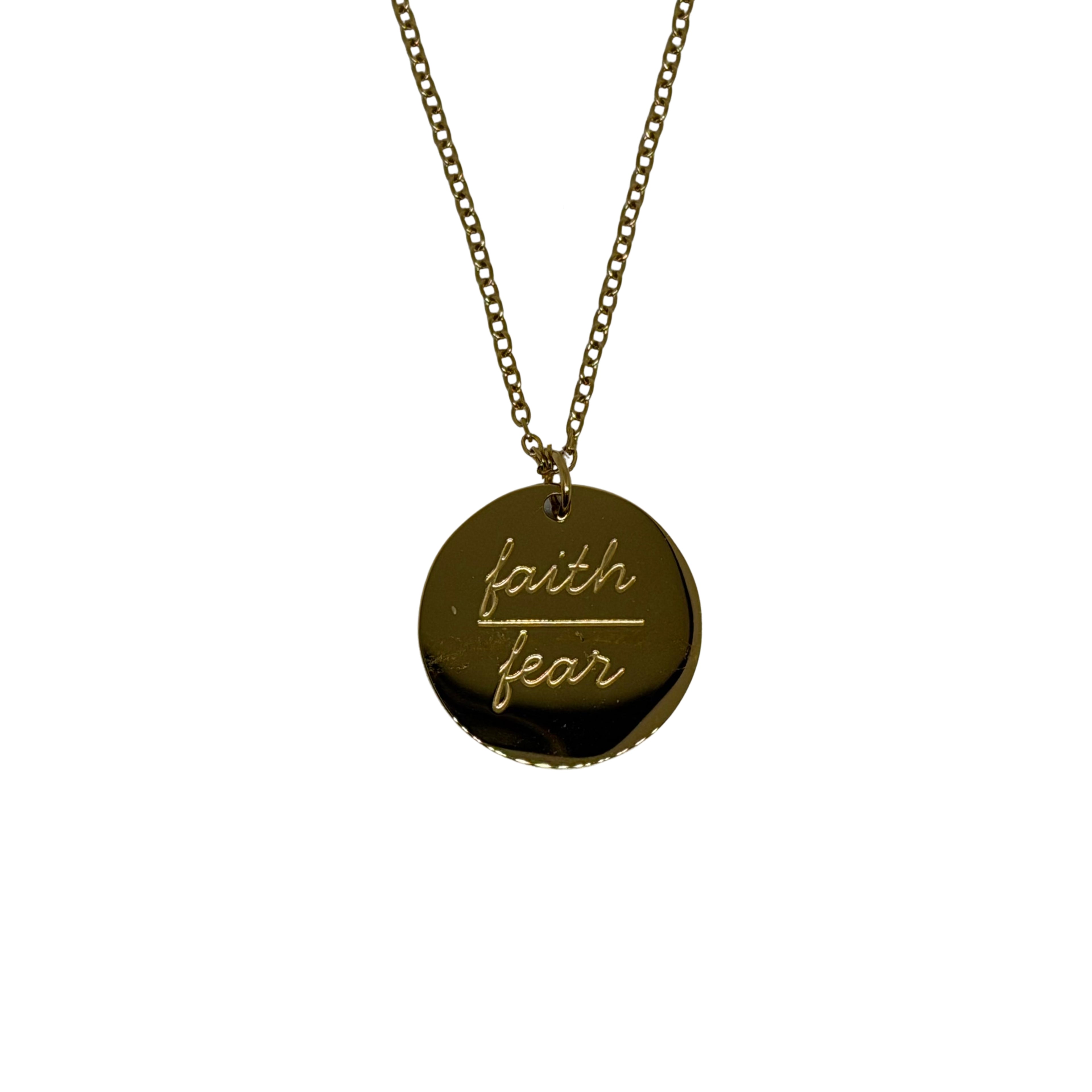 'Faith over Fear' Necklace