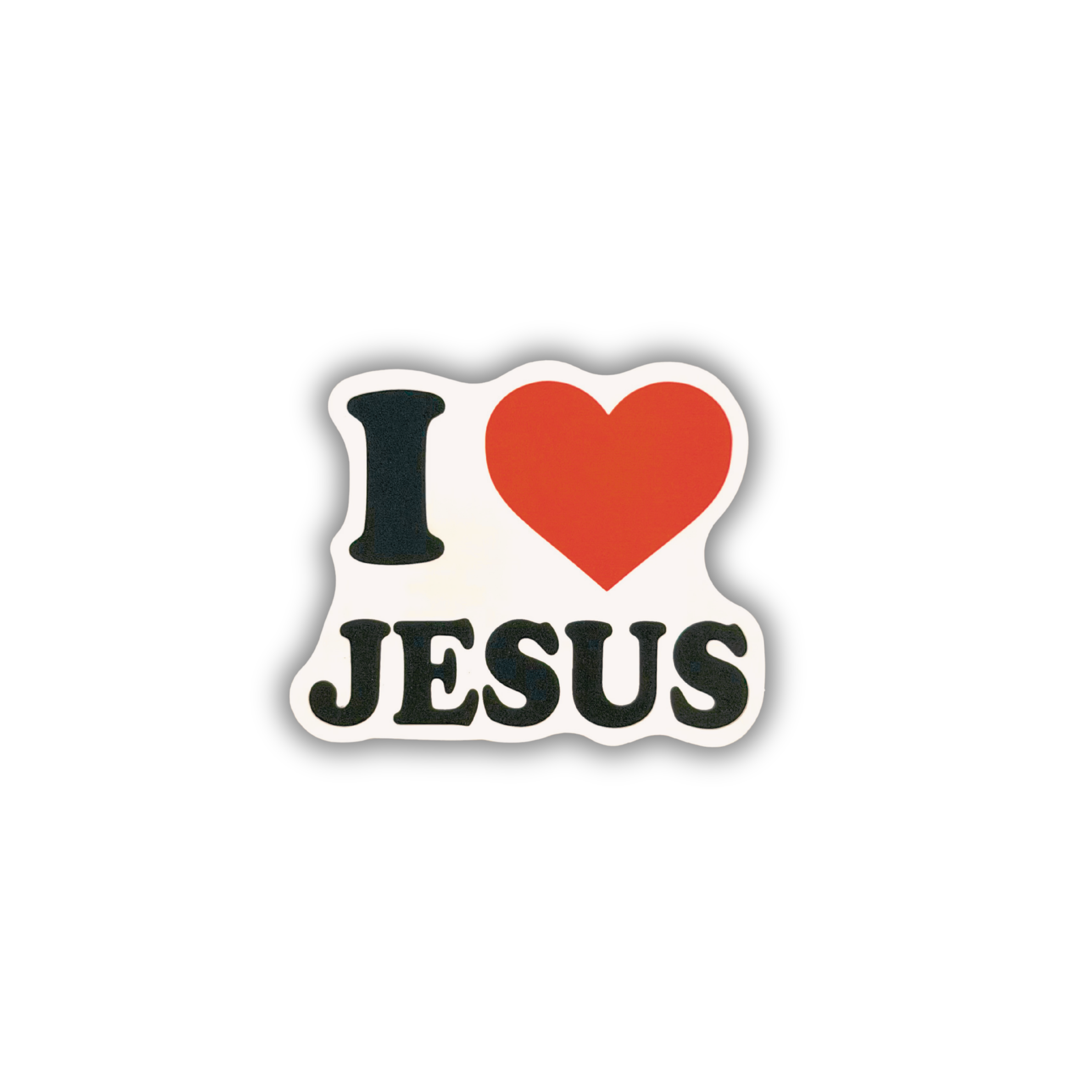 I Love Jesus classic heart Christian sticker