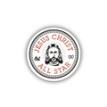 Jesus Christ All Star vintage badge sticker
