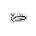 Theology Matters sports banner Christian sticker