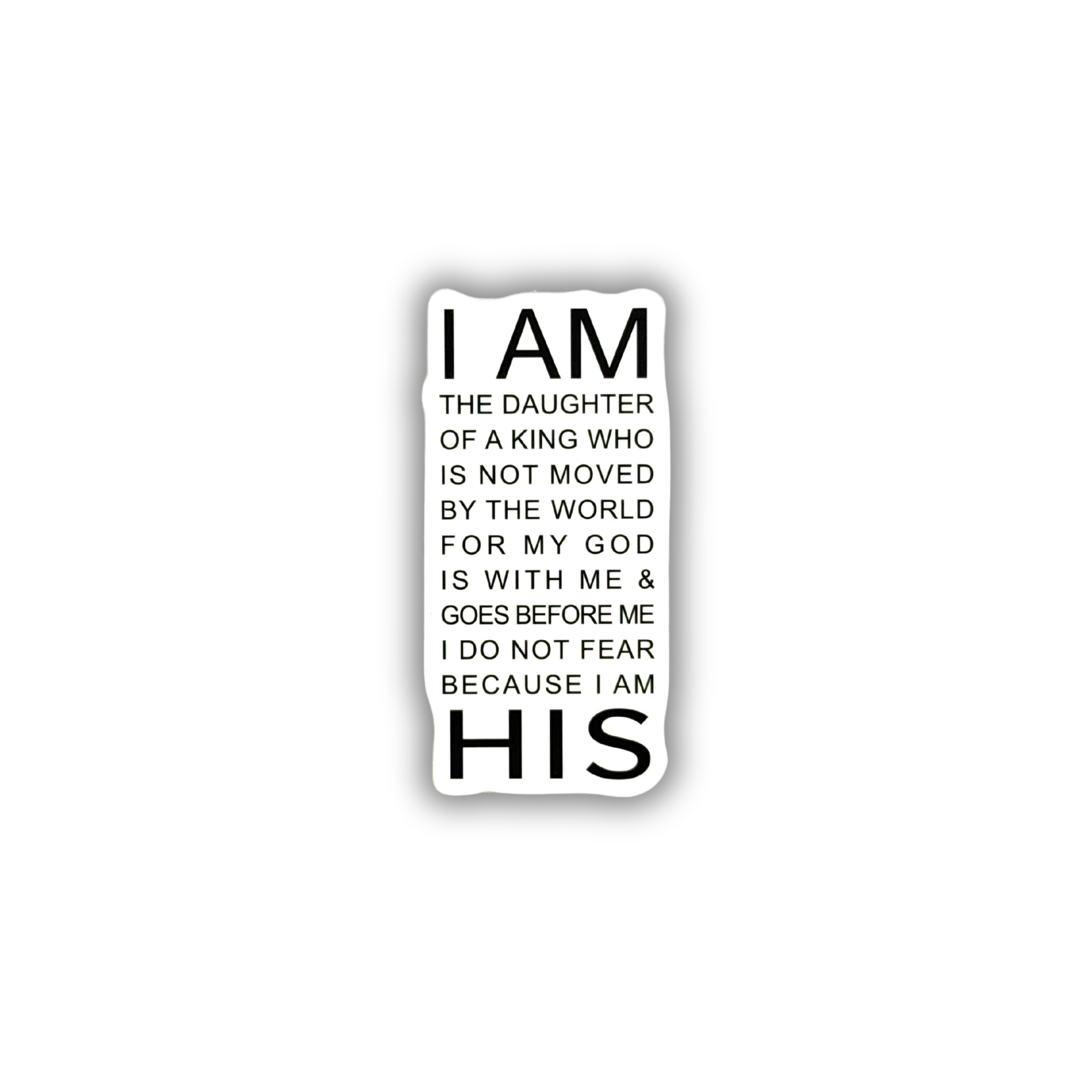 I Am the Daughter of a King Christian sticker