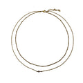 Double-Chained Cross Necklace